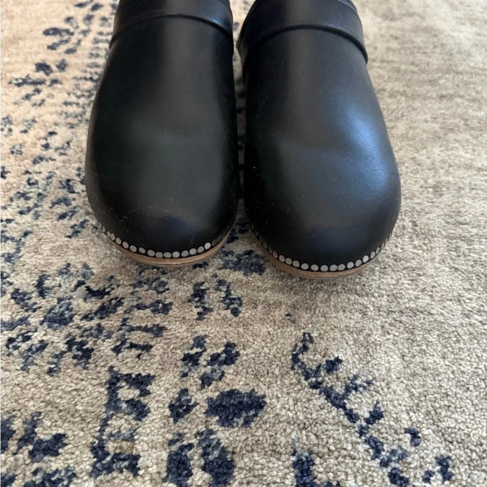 Isabel Marant Black Stud-Trim Clog Mules - Picture 1 of 6